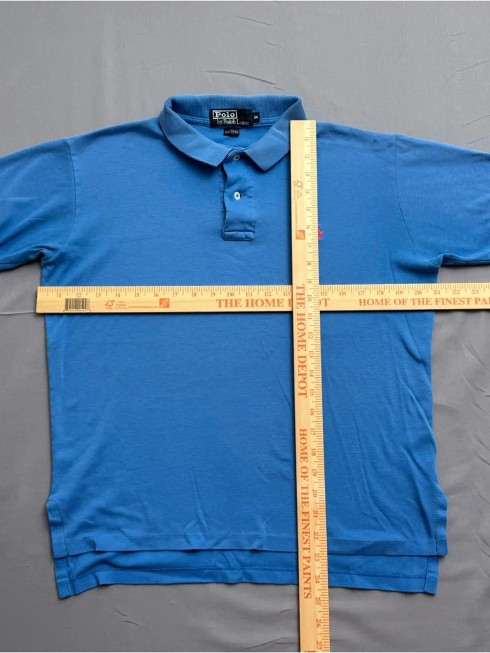 Polo Ralph Lauren Polo Shirt Blue Embroidered Logo Men's M Short Sleeve Cotton